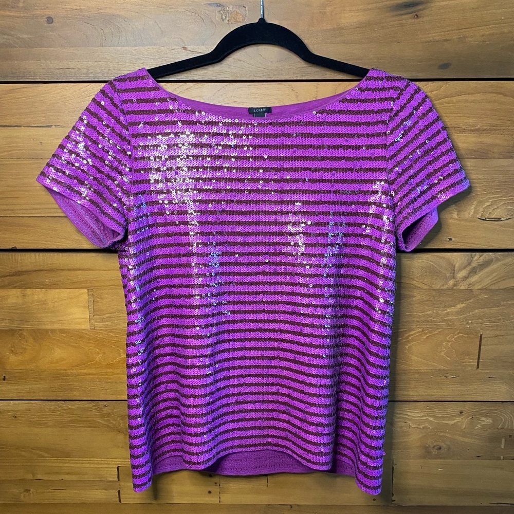 J Crew Sequins Top